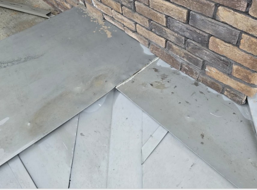 Metal çatı duvar dönüşünde hatalı kaplama detayı